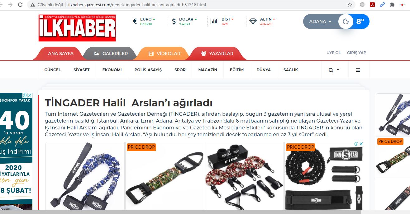 TİNGADER, Halil Arslan'ı ağırladı
