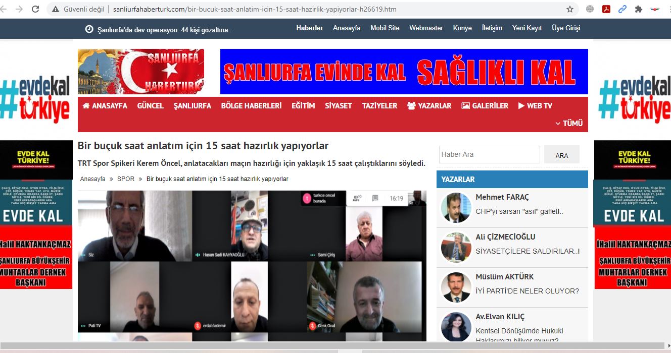 Bir buçuk saat anlatım için 15 saat hazırlık yapıyorlar